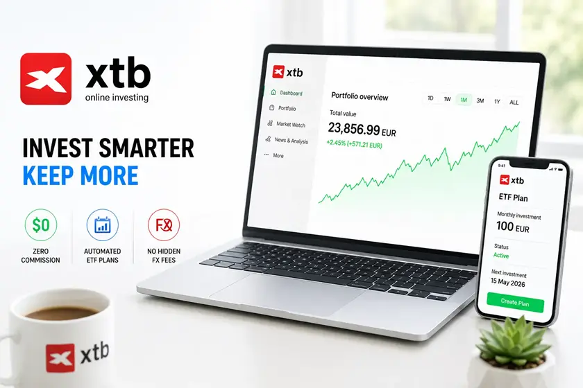 XTB Review 2026: Zero Commission, ETF Plans & Hidden FX Fee