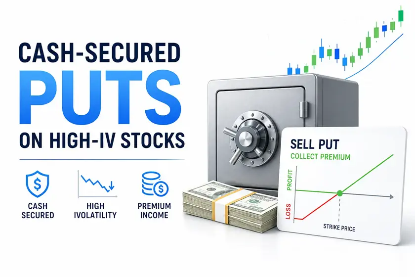 Cash-Secured Puts on High-IV Stocks (2026 Guide)