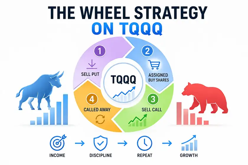 The Wheel Strategy on TQQQ: Step-by-Step Guide (2026)